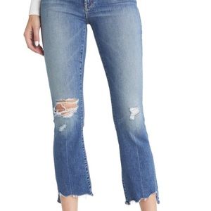 The Insider High Waist Crop Step Chew Hem Jeans